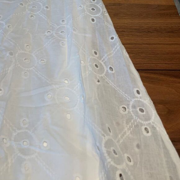 Dress, maxi, cover up, maxi, NWOT, STUNNING, eyelet , fitted to curves, lined - Picture 3 of 16